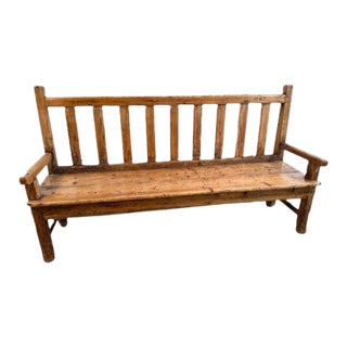 1920s Antique Railway Bench For Sale