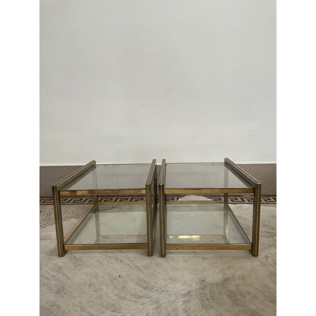 Late 20th Century Pair of Glass Top Coffee Tables For Sale - Image 9 of 15