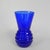 Blue Art Deco Vase with Ribbed Base in Cobalt Blue, 1930s For Sale - Image 8 of 8