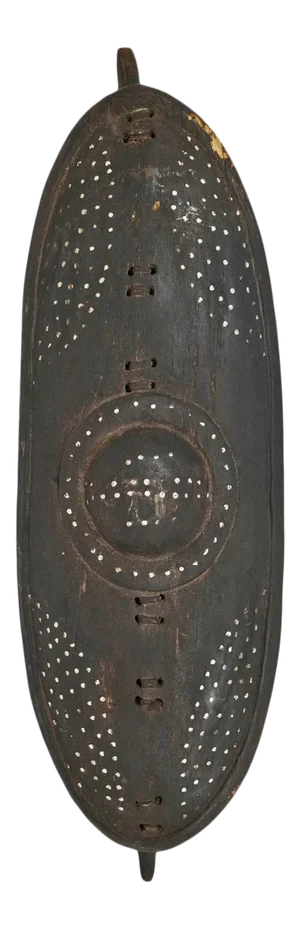 Vintage Elongated Wood Shield