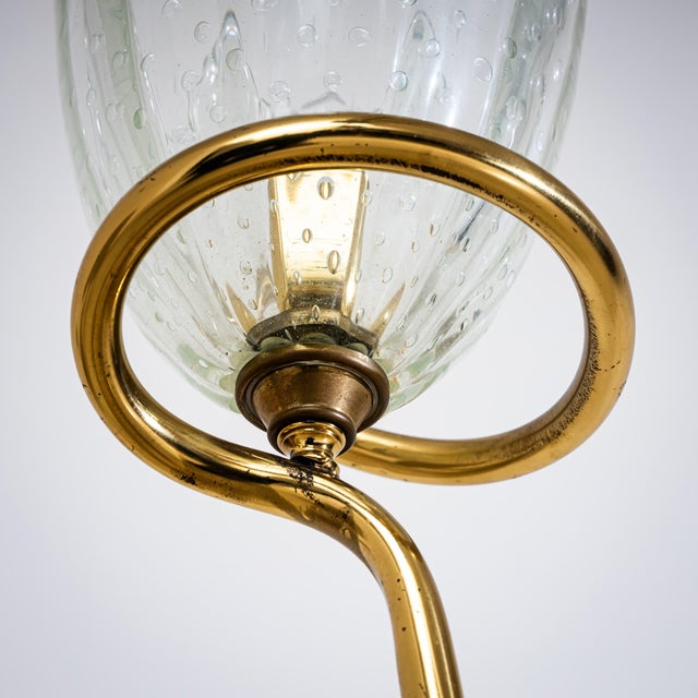 Mid 20th Century Mid-20th Century Table Lamp Attributed to Ercole Barovier, Italy For Sale - Image 5 of 8