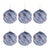 Contemporary Iridescent Swirled Glass Ornament (Set of 6) For Sale - Image 3 of 3