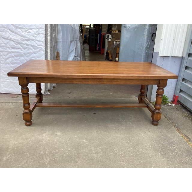 Auburn Handsome French Oak Farmhouse Table For Sale - Image 8 of 8
