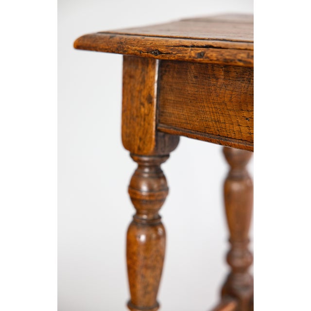 Antique 19th Century English Oak Joint Stool For Sale - Image 9 of 10