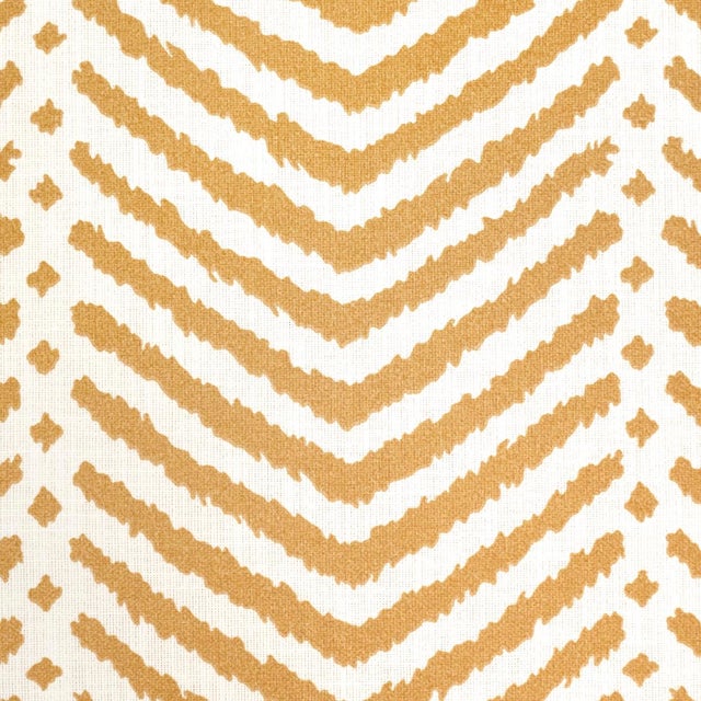 Contemporary SAMPLE - Schumacher La Jolla Indoor/Outdoor Fabric In Marigold For Sale - Image 3 of 4