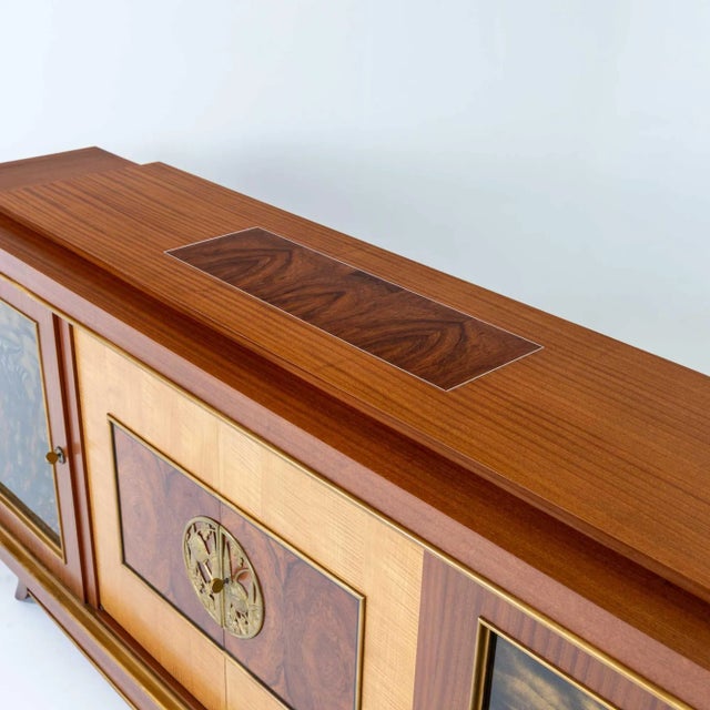 Wood Art Deco Sideboard, France, 1930s For Sale - Image 7 of 12