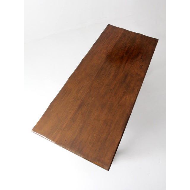 Early 20th Century Antique Spanish Revival Trestle Table For Sale - Image 5 of 18