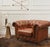 Pasargad Home Genuine Leather Chester Bay Tufted Arm Chair For Sale - Image 4 of 7