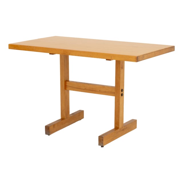 Modern Oak Blonde Wood Dining Table For Sale