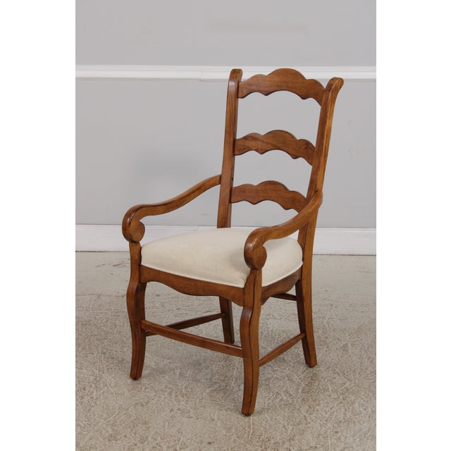 Drexel Heritage Set of 8 Drexel Heritage Country French Ladderback Chairs For Sale - Image 4 of 17