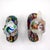 Green Mid-Century Murano Millefiori Glass Owl Napkin Rings - A Pair For Sale - Image 8 of 14