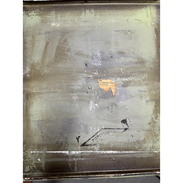 Wood Antique 20th Century Cream & Green Possum Belly Table For Sale - Image 7 of 7