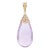 This is part of Chairish’s Fine Jewelry assortment. Amethyst Pendant in 14K Gold with teardrop cut amethyst dnagling in...