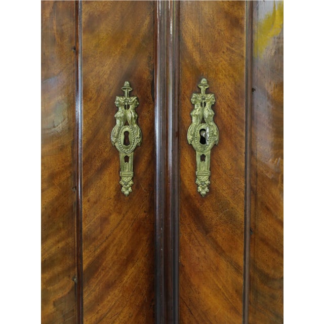 Neoclassical 18th C. Neoclassical Dutch Mahogany Armoire For Sale - Image 3 of 9