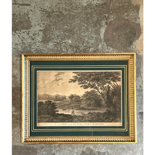 Green Vintage Framed New Caledonia Island Print For Sale - Image 8 of 12