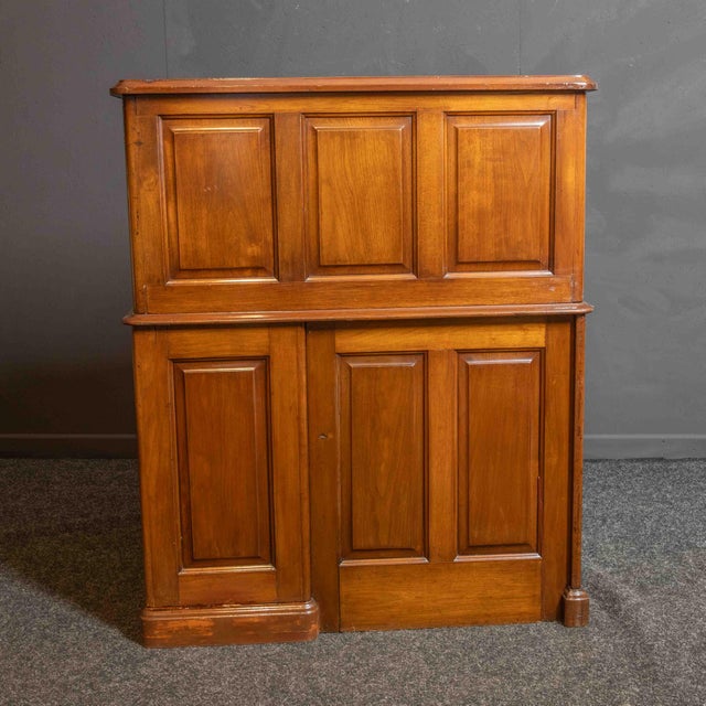 Edwardian Walnut Roll Top Desk, 1890s For Sale - Image 13 of 14