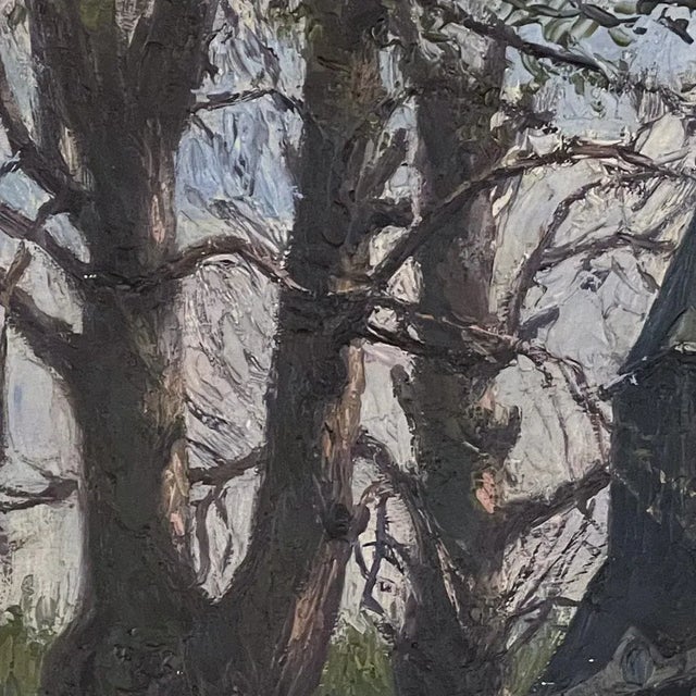 Antique Framed Oil Painting on Board by J S Burnet For Sale - Image 9 of 12