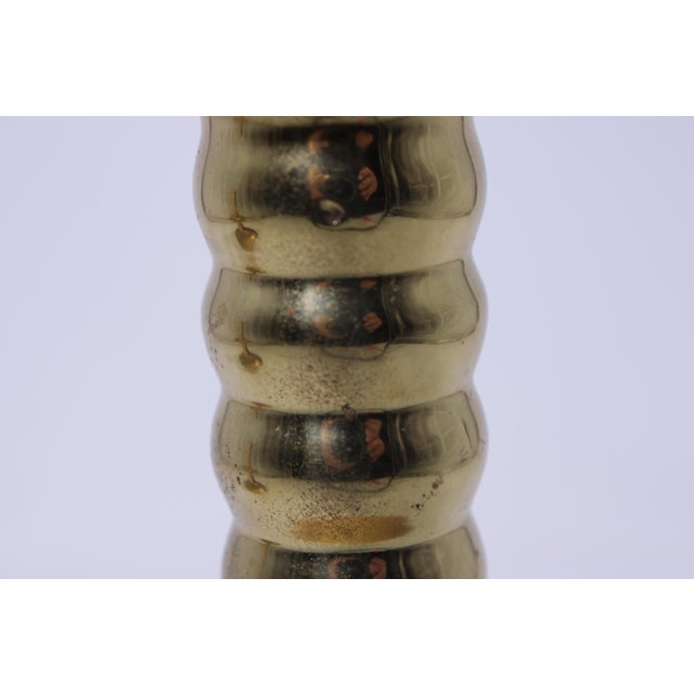 Pair of Virginia Metalcrafters Brass Colonial Williamsburg Candlesticks For Sale - Image 9 of 13