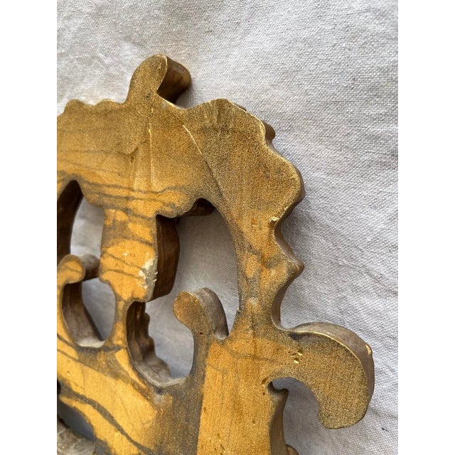 Vintage Large Gold Chinoiserie Wall Mirror For Sale - Image 10 of 11