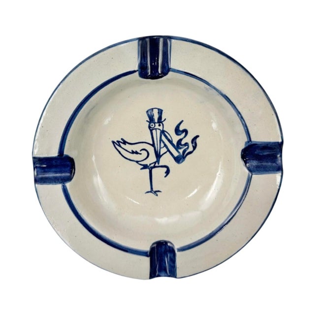 Vintage the Stork Club Nyc Nightclub Ceramic Ashtray New York For Sale - Image 10 of 10