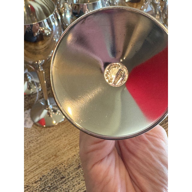 Vintage Kirk Stieff Spanish Silverplate Wine Chalices / Goblets - Set of 12 For Sale - Image 4 of 5