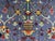 Textile Blue Floral Sultani Wool Area Rug With Natural Dyes, 4'9" X 6'10" For Sale - Image 7 of 13
