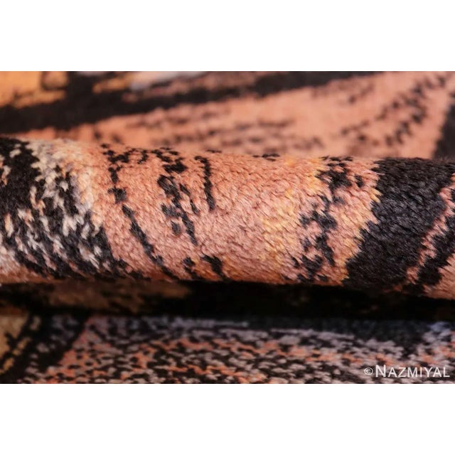 Mid-Century Modern Nazmiyal Collection Vintage Scandinavian Corneille Art Rug For Sale - Image 3 of 11