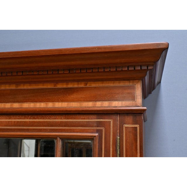 Edwardian Style Mahogany Bookcase For Sale - Image 5 of 18