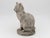 This Vintage Reconstituted Stone Cat Garden Statue, with its detailed molding, reflects the rustic modernism of late 20th-...
