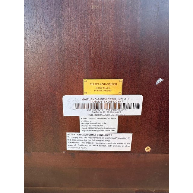 Maitland Smith Gilded Mirrored Cabinet For Sale - Image 9 of 9