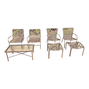 Vintage Brown Jordan Tamiami Patio Set, 7 Pieces