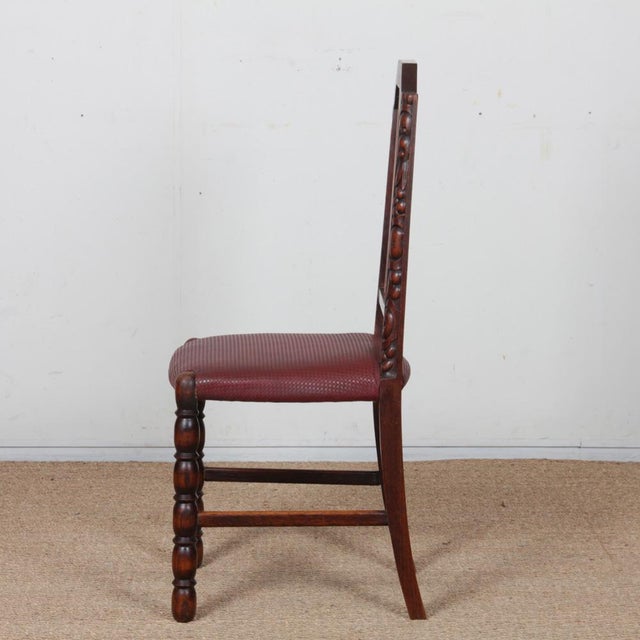 Art Deco French Chairs, 1930s, Set of 6 For Sale - Image 10 of 11