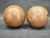 Brown Vintage Leather Medicine Balls, Czechoslovakia 1950s, Set of 2 For Sale - Image 8 of 9