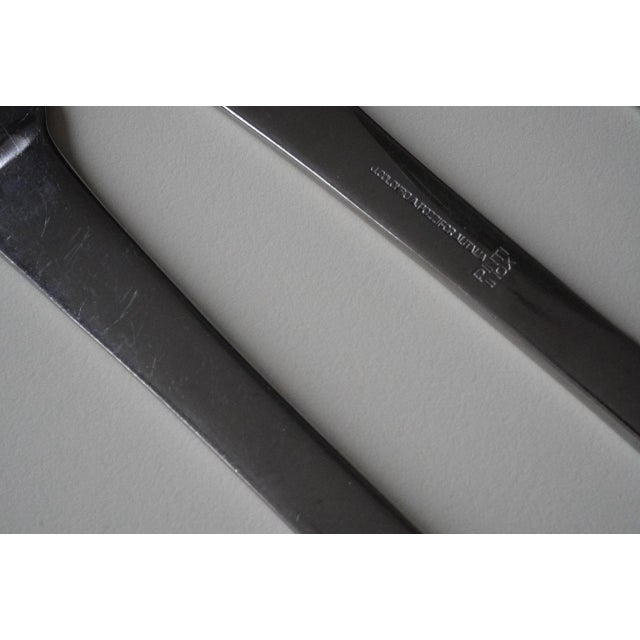 Joe Colombo Linea 72 Alitalia Flatware by Joe Colombo & Ambrogio Pozzi, 1972, Set of 12 For Sale - Image 4 of 13