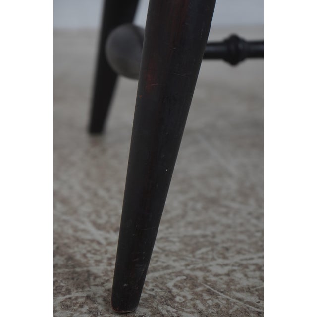 Warren Chair Works Black Windsor Dining Room Chairs For Sale - Image 12 of 18