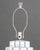 Mid-Century Modern Karl Springer Style Triangular Clear Acrylic Lamp For Sale - Image 3 of 10