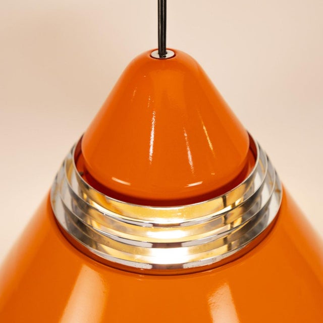 Metal Red Scone Pendant Lamp by Kazuo Motozawa for Staff, 1970s For Sale - Image 7 of 11