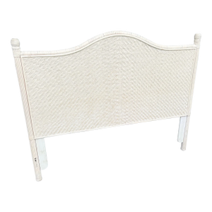 Vintage Boho Chic Wicker Queen Size Headboard