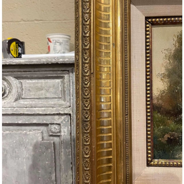 19th Century Framed Landscape Oil Painting Signed L. Dupuy for E. Galien-Laloue For Sale - Image 9 of 12