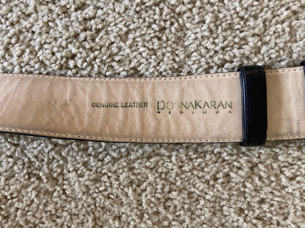Donna Karan 1992 Vintage Leather Belt | Chairish