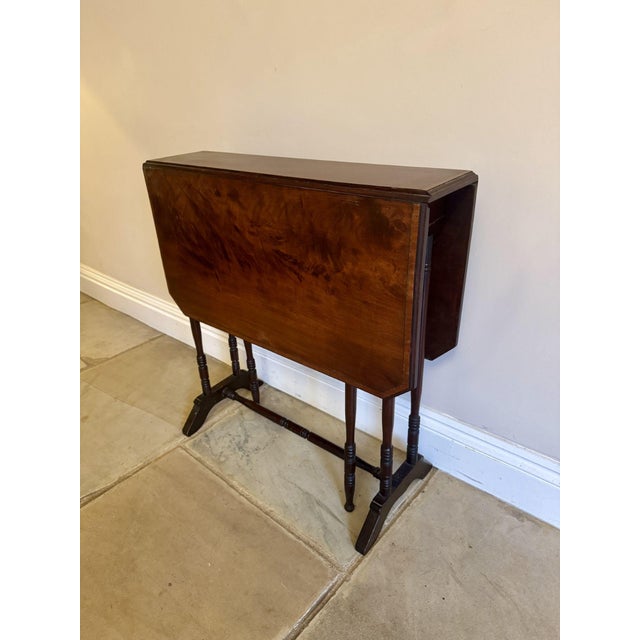 Antique Edwardian Mahogany Sutherland Table, 1900s For Sale - Image 6 of 8