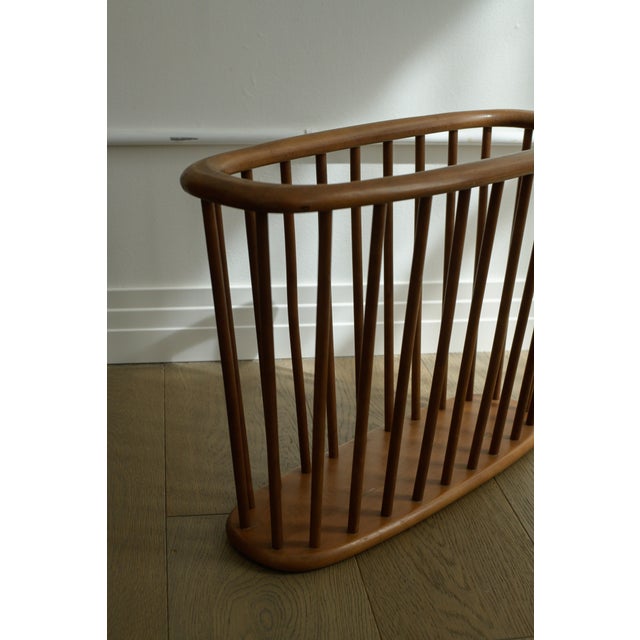 Mid Century Modern Walnut Magazine Rack by Arthur Umanoff For Sale - Image 12 of 13