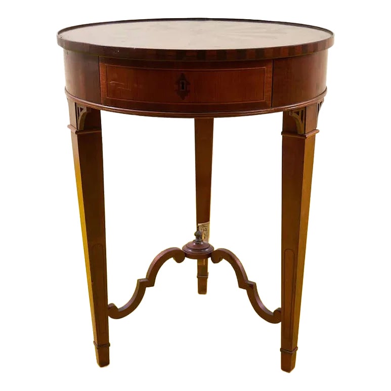 Round Threaded Coffee Table, 1950s | Chairish