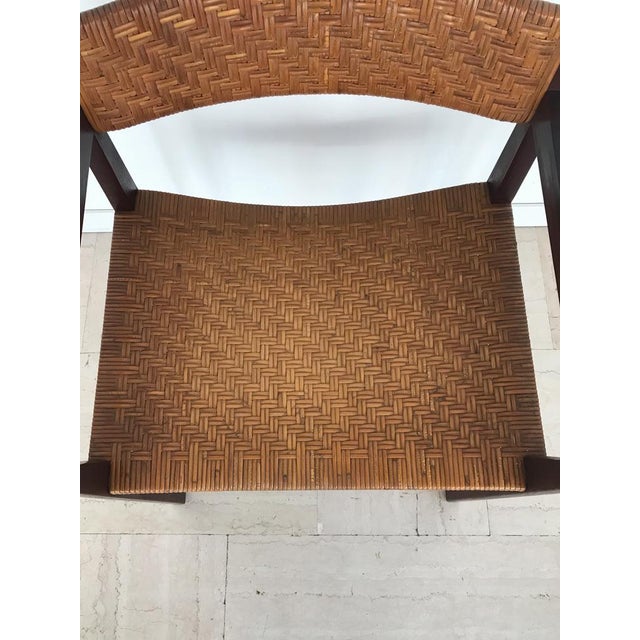 Armchair in Wood & Rattan Hvidt & Orla Mølgaard, Denmark, 1960s For Sale - Image 6 of 14