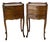 French Louis XV Style Nightstands in Oak, 1970s, Set of 2 For Sale