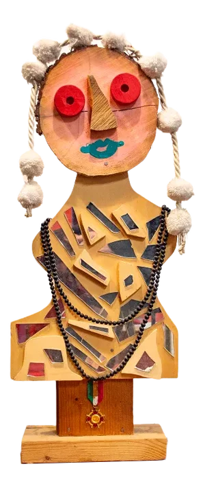 Chess Queen Sculpture by Enrico Baj Mastrogiacomo, 1970s