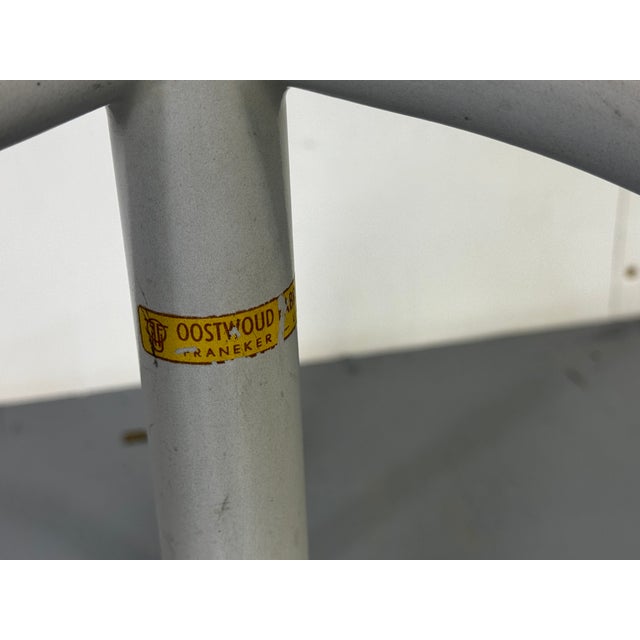 Mid-Century Modernist Industrial Adjustable Stool from Oostwoud Fabrieken Franeker, 1950s For Sale - Image 4 of 6