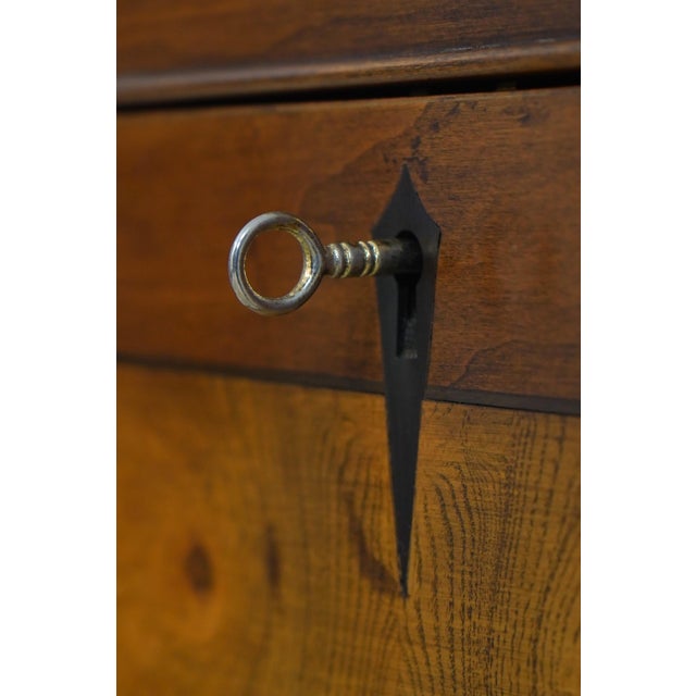 Brown Henkel Harris Cherry Fall Front Silver Chest For Sale - Image 8 of 18