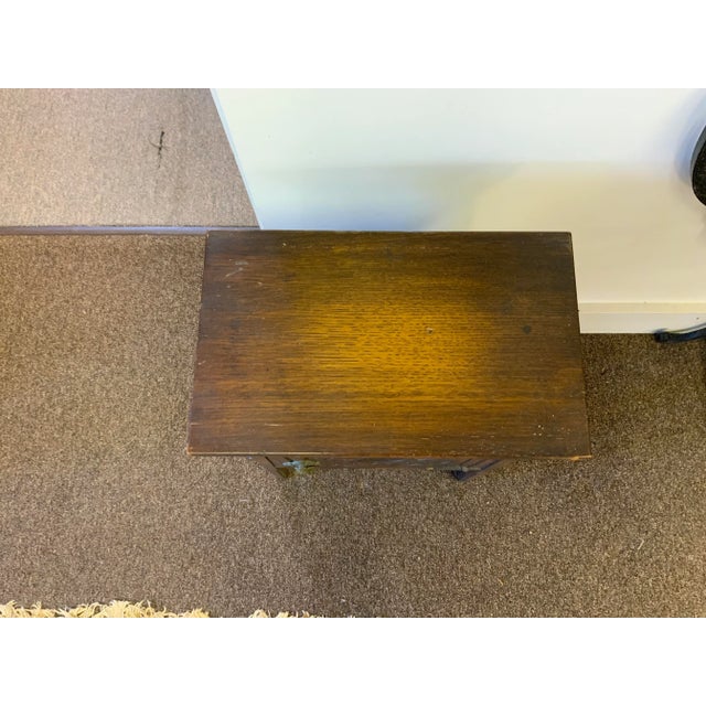 Mission 20th Century Oak Cigar Table For Sale - Image 3 of 9