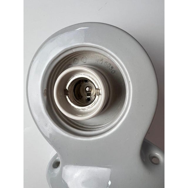 Glass Grey Model 6030 Wall Lamp by Sigvard Bernadotte for Ifö For Sale - Image 7 of 10